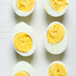Hard boiled eggs in microwave
