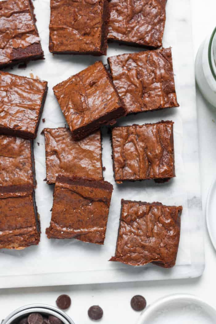 Gluten free brownies with chocolate chips