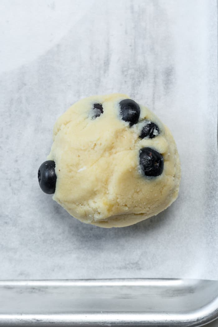 Blueberry cookie dough balls