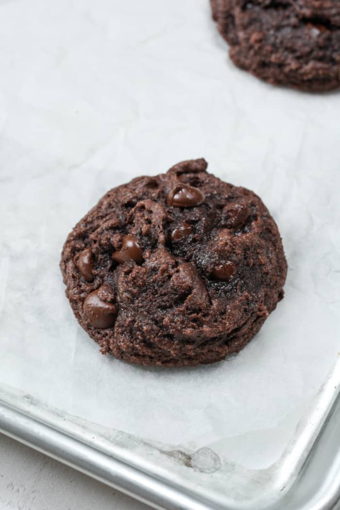 Baked brownie cookies