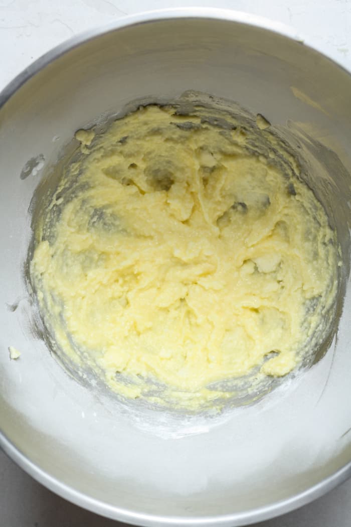 Creamy yellow dough