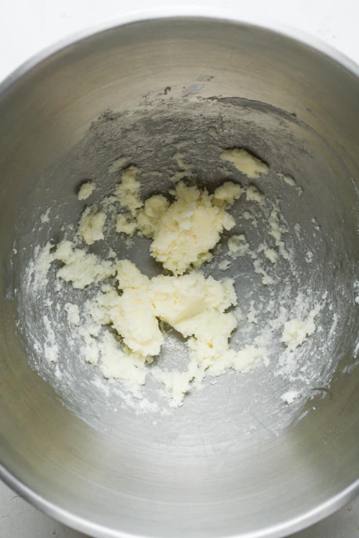 Small amount of dough in bowl