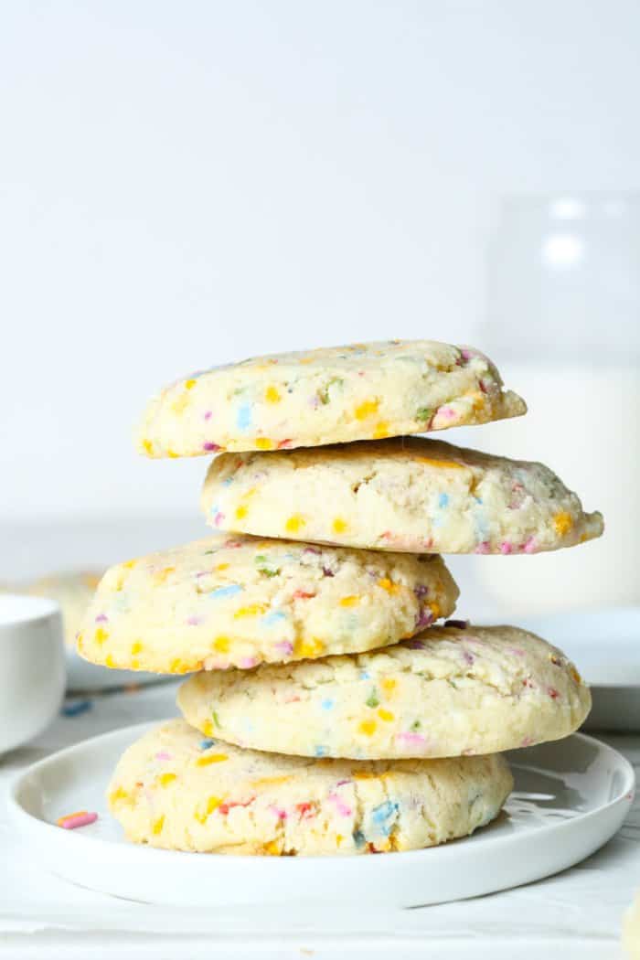 Whimsical stack of cookies