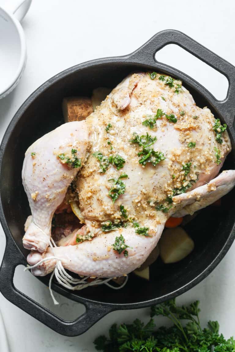 Dutch Oven Roasted Chicken - Organically Addison