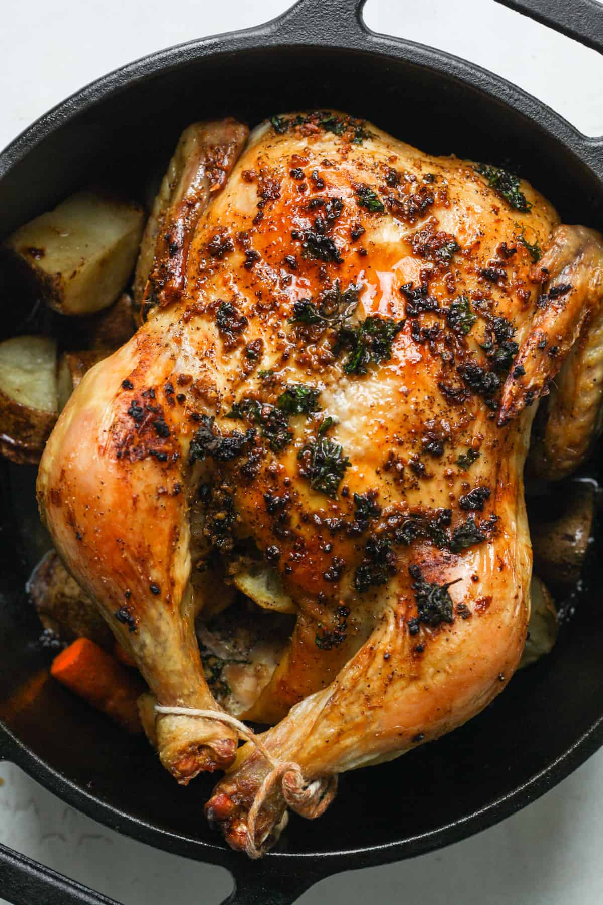 Dutch Oven Roasted Chicken • The Healthy Foodie