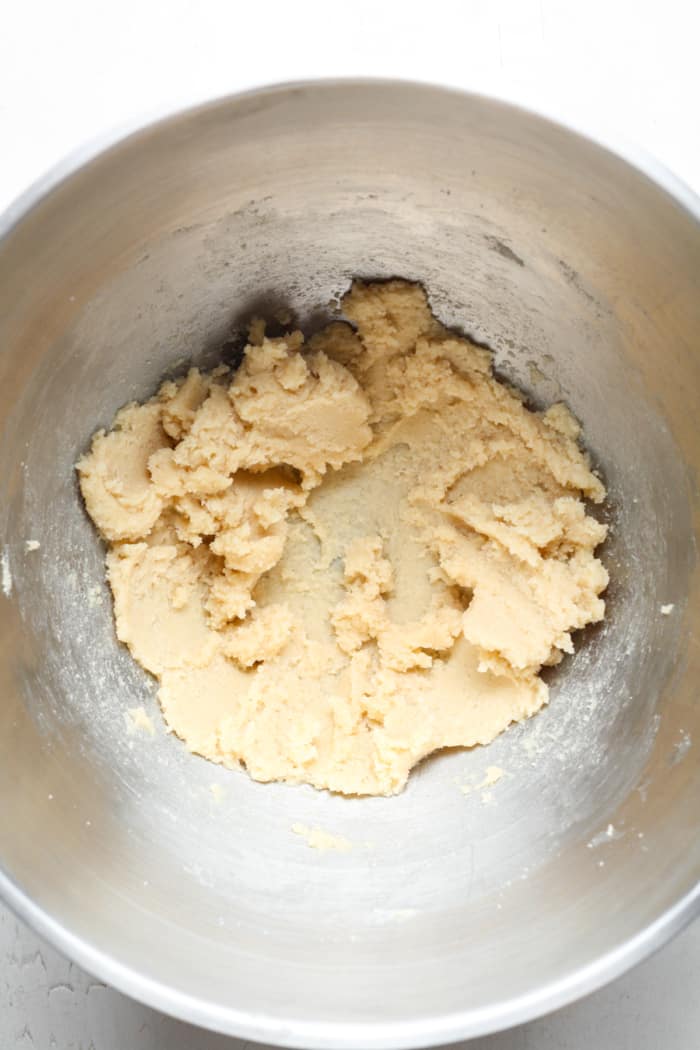 Butter creamed in bowl
