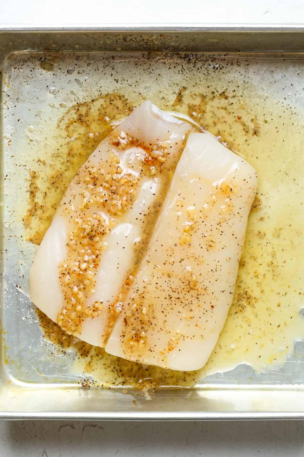 Halibut with butter