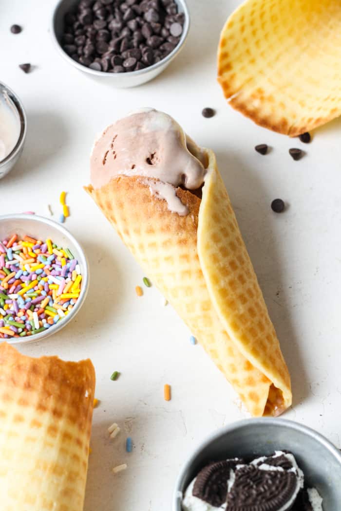 Gluten free ice cream cones.
