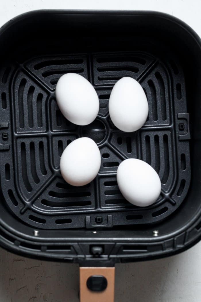 Eggs in basket.