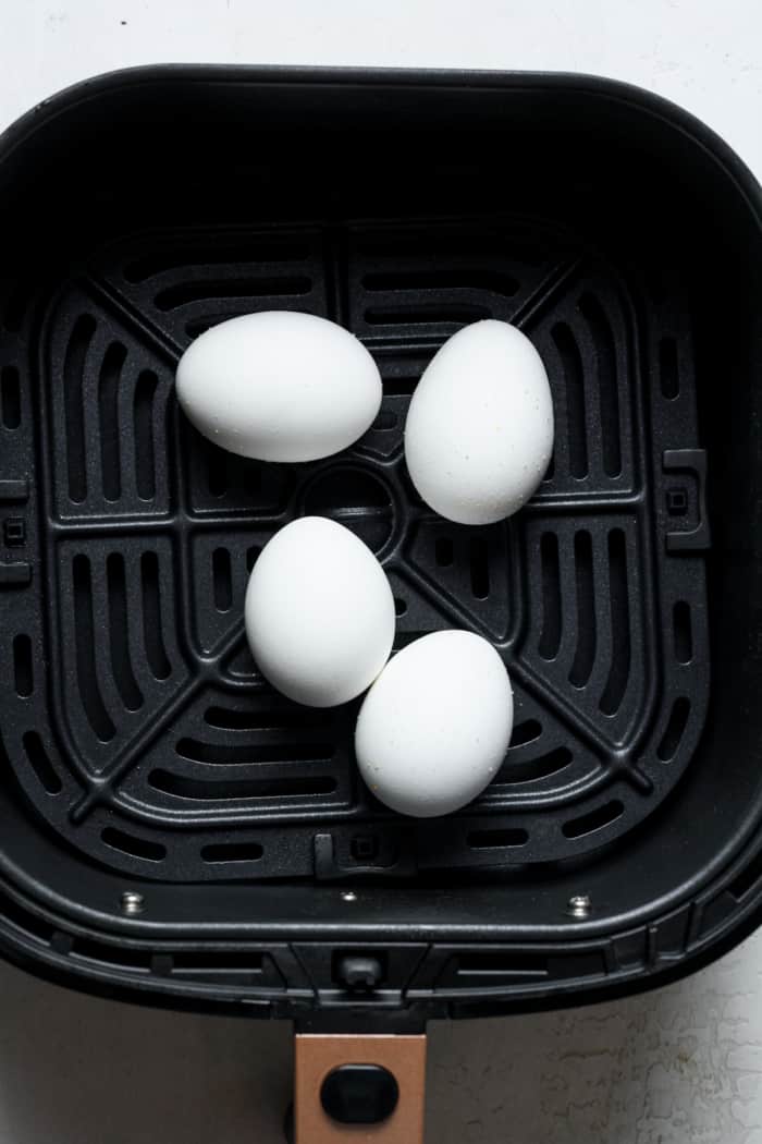 Eggs in air fryer.