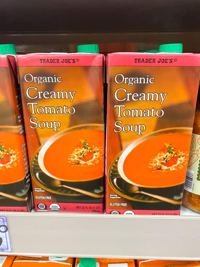 Creamy tomato soup.