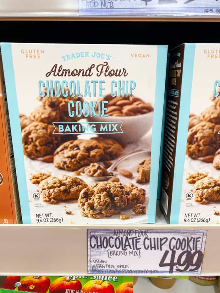 Almond flour chocolate chip cookie mix.