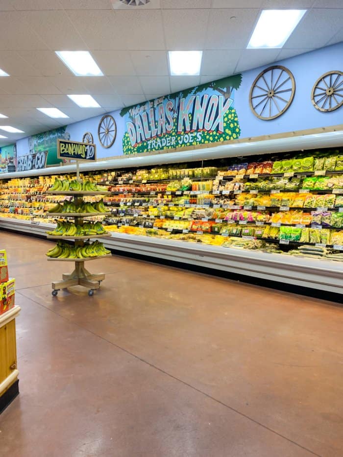 Produce aisle at grocery store.