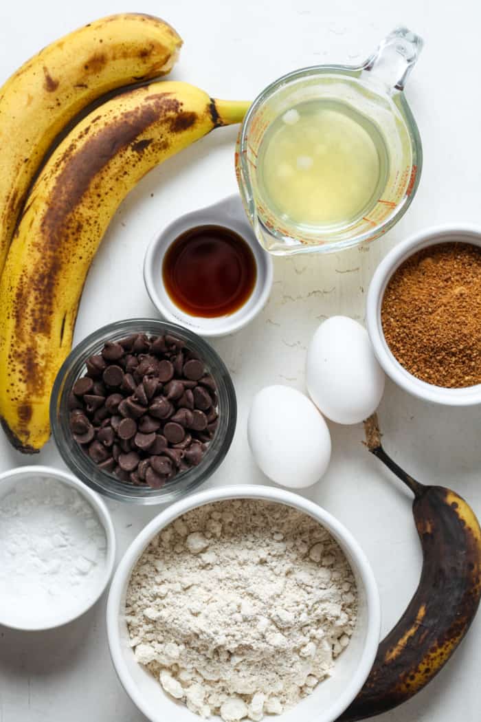 Brown bananas with other ingredients.