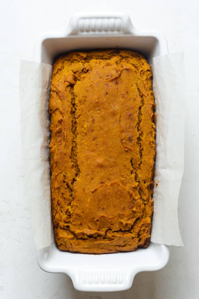 Baked pumpkin loaf.