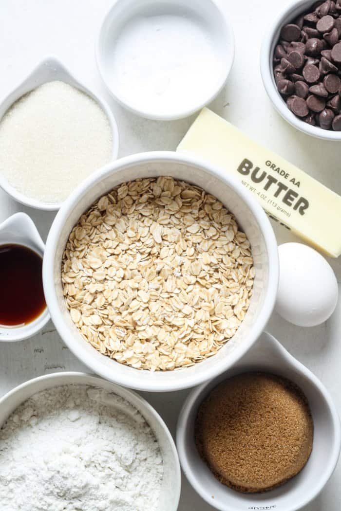 Gluten free oats and other baking ingredients.