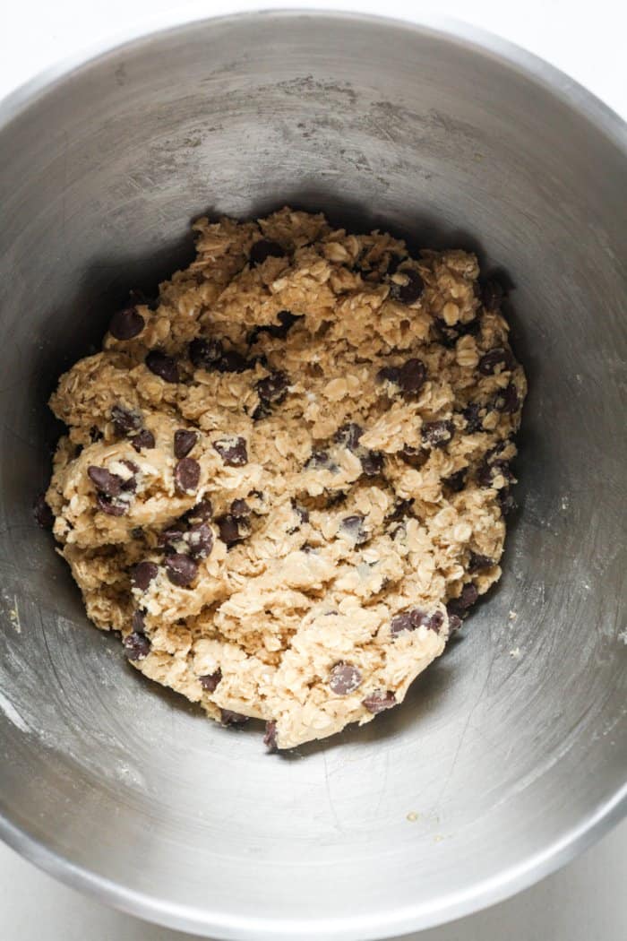 Oatmeal chocolate chip cookie dough.