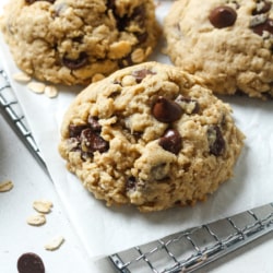 Gluten free oatmeal chocolate chip cookies.