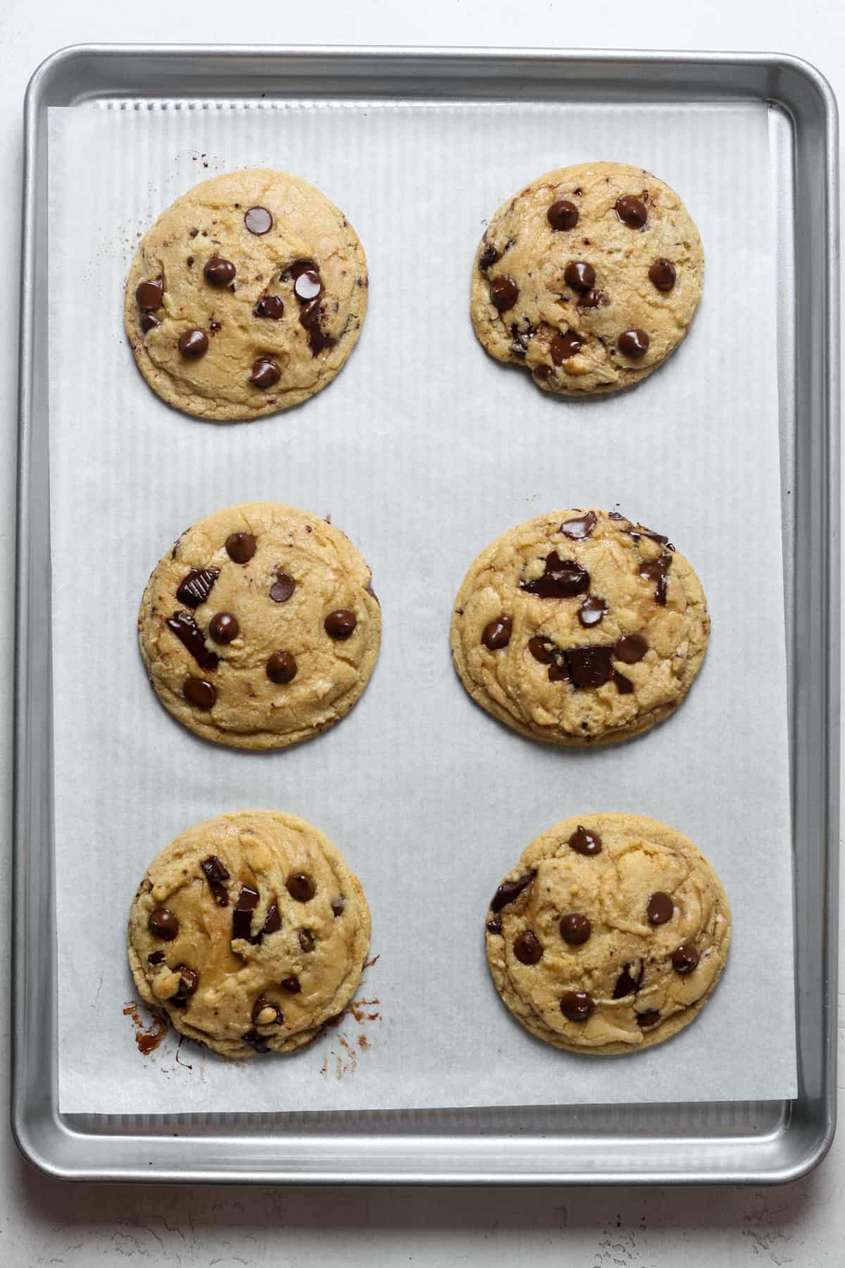 Gooey Chocolate Chip Cookies - Organically Addison