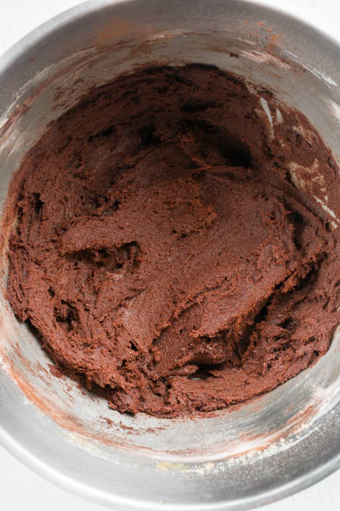 Dark chocolate cookie dough.