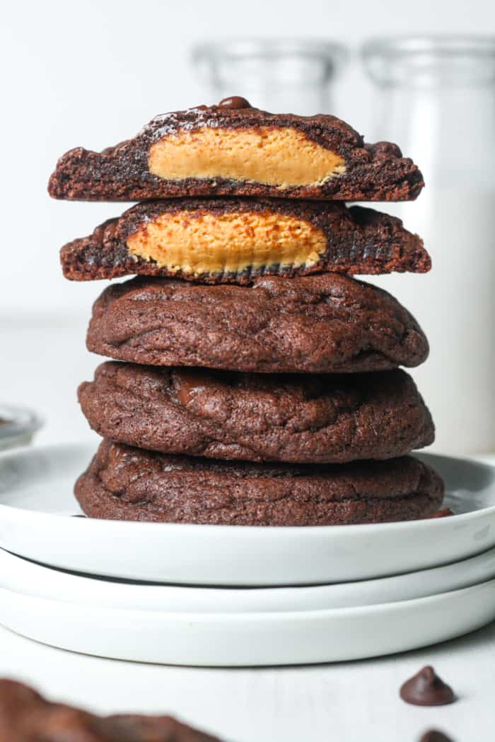 Chocolate peanut butter cookies.