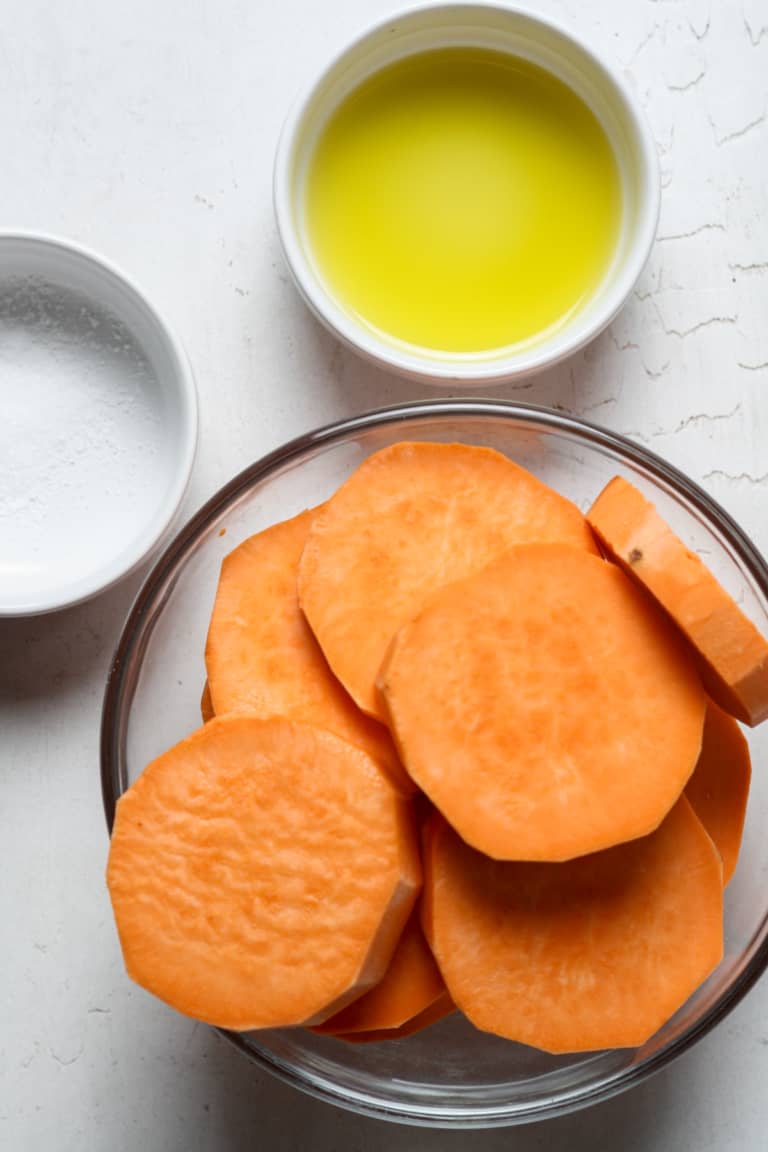 Baked Sweet Potato Slices Organically Addison