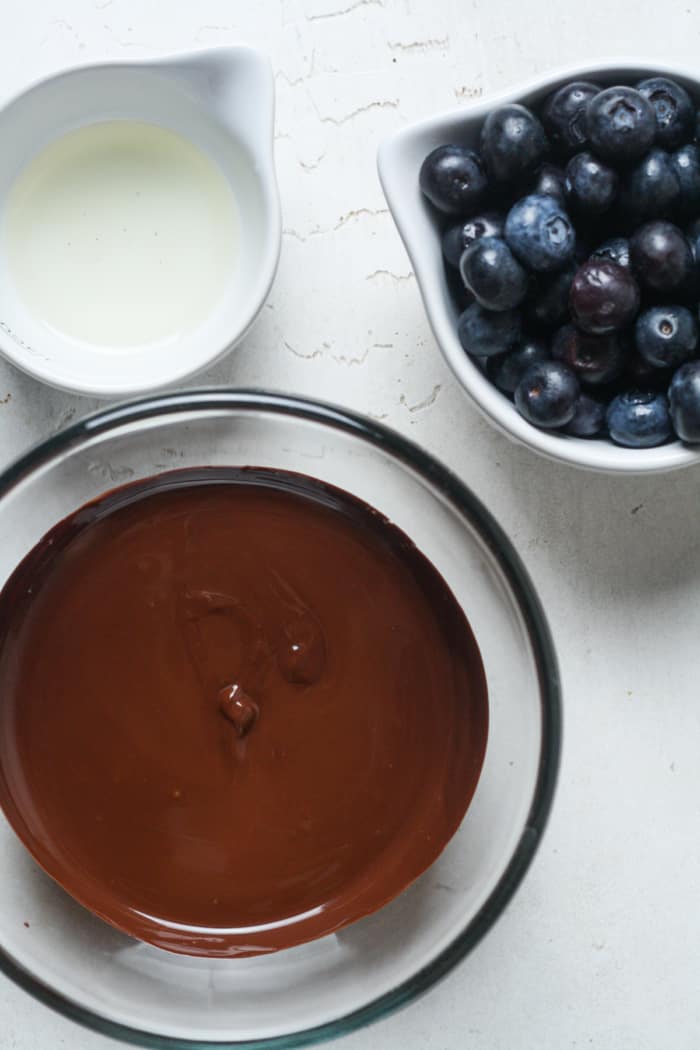 Chocolate, berries and coconut oil.