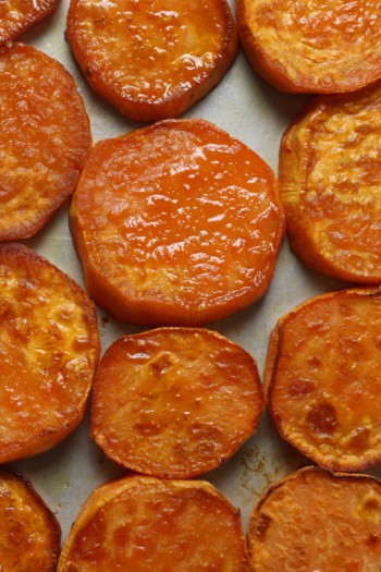 Baked Sweet Potato Slices Organically Addison 