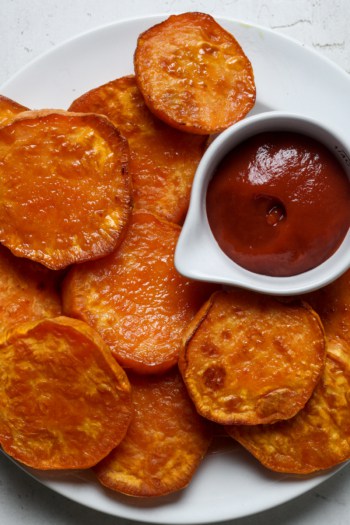 Baked Sweet Potato Slices - Organically Addison
