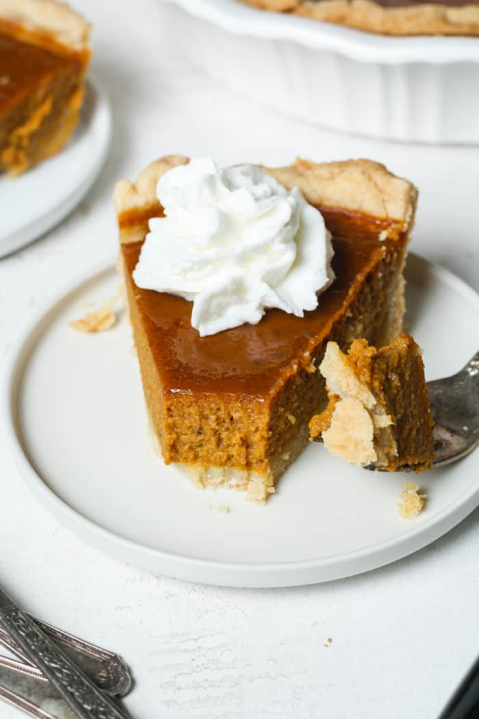 Slice of Thanksgiving pie.