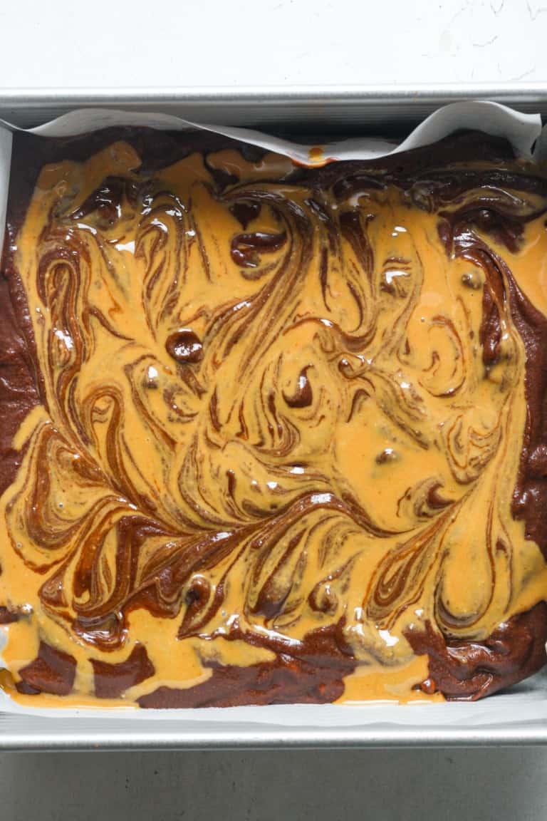 Peanut Butter Swirl Brownies Organically Addison