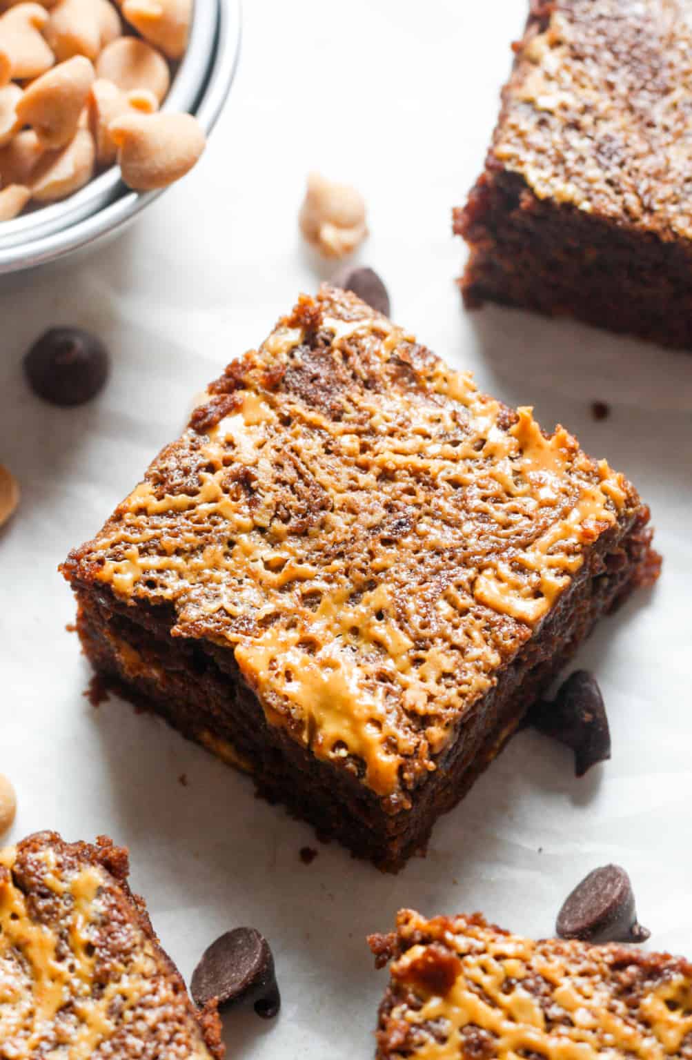 Peanut Butter Swirl Brownies Organically Addison