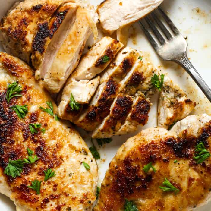 Cast Iron Skillet Chicken Breast - Organically Addison