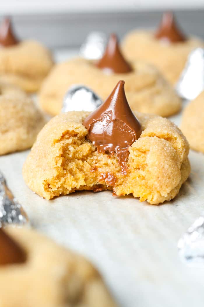 Cookie with Hershey kiss.
