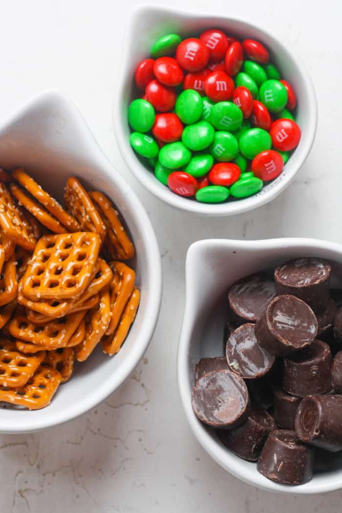 Pretzels and other candy.