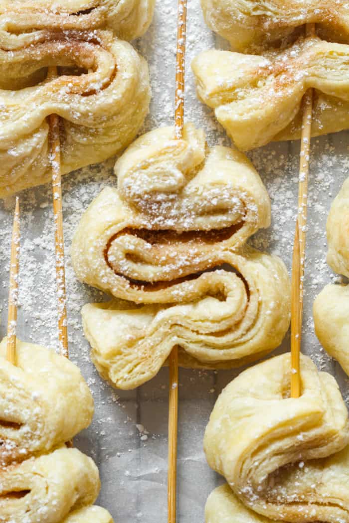 Puff pastry Christmas tree.