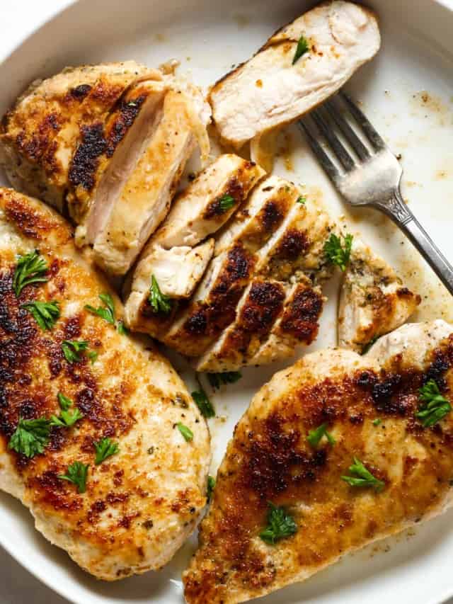 Cast Iron Skillet Chicken Breast Recipe Story - Organically Addison