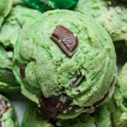 Mint chocolate chip cookies.