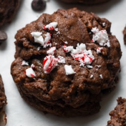 Chocolate peppermint cookies.