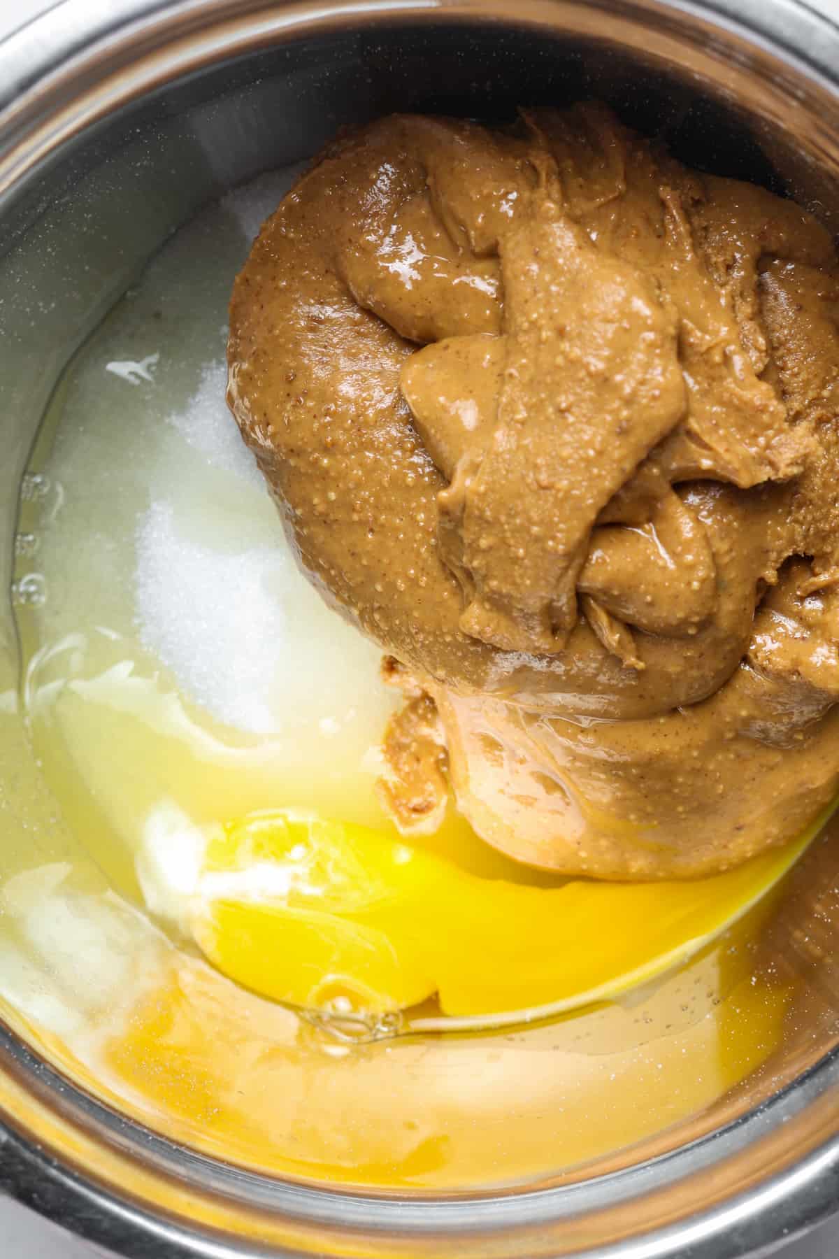 Nut butter, monk fruit and egg.
