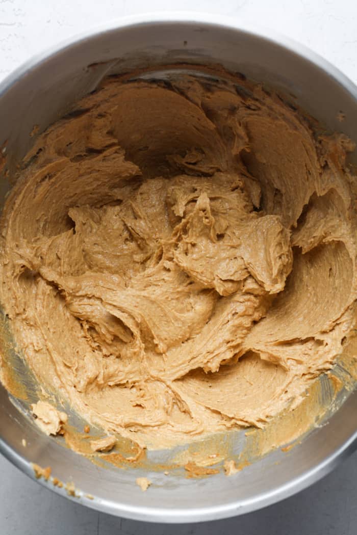 Thick nut butter cookie dough.