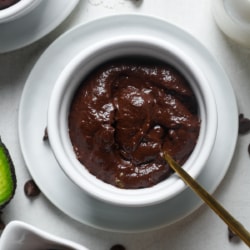 Avocado chocolate pudding.