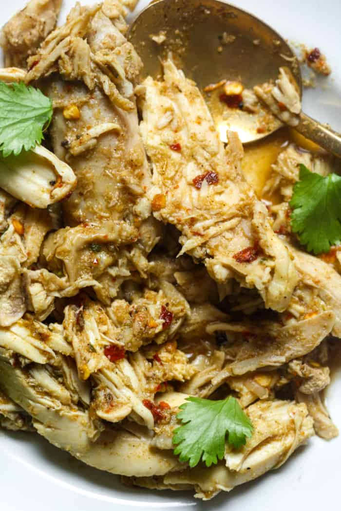 Chicken with taco spice.