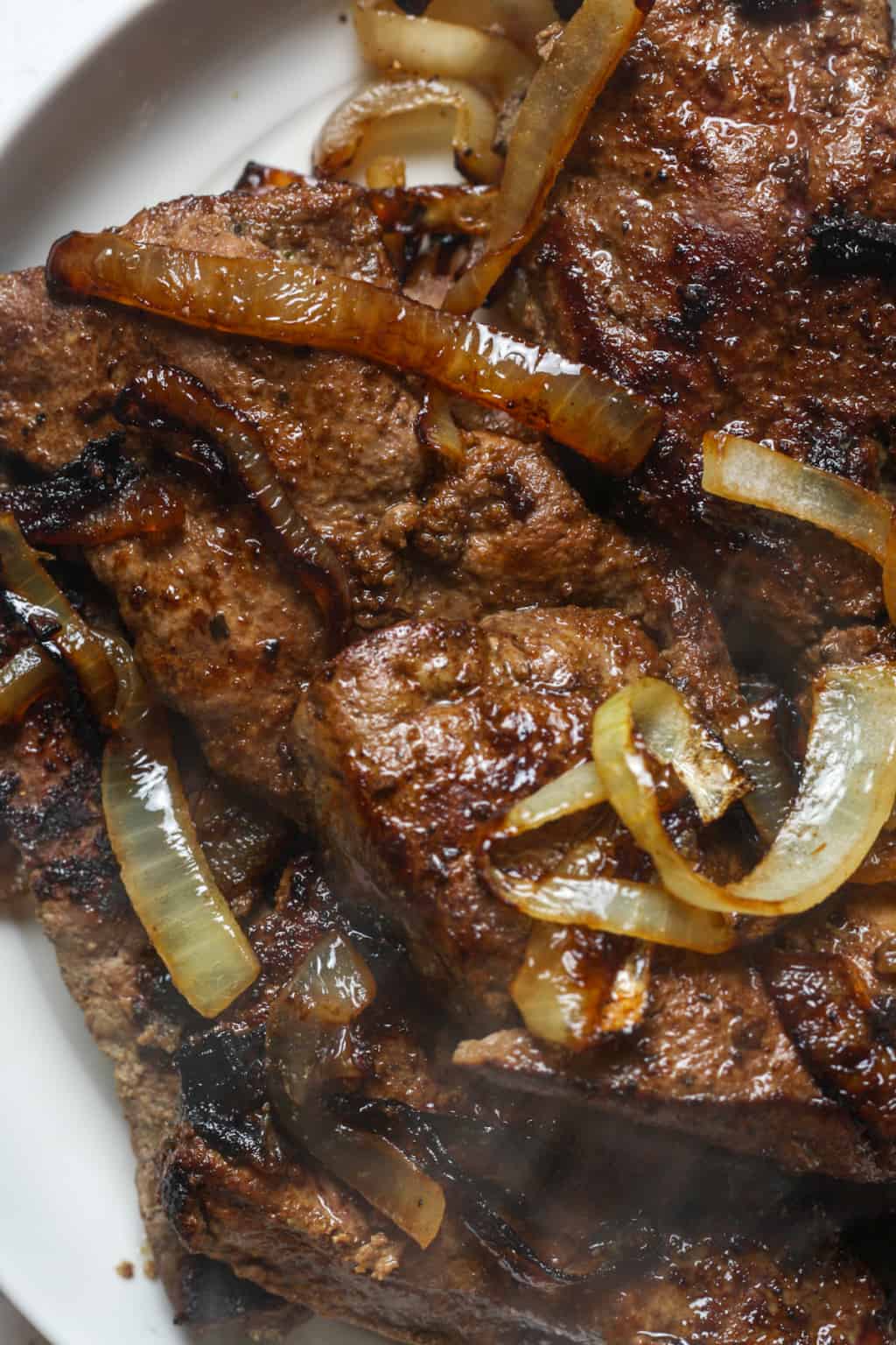 Beef Liver and Onions Organically Addison