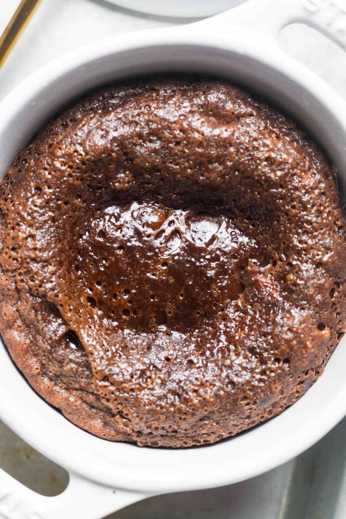 Healthy Dark Chocolate Lava Cake