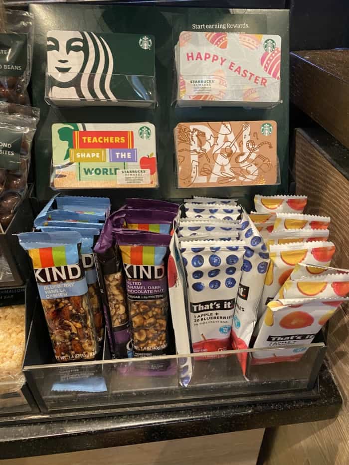 Starbucks gluten store free food