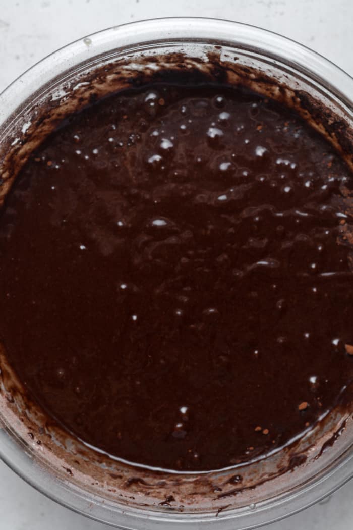 Chocolate cake batter.