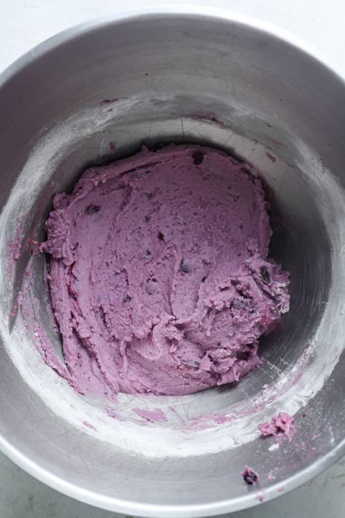 Purple cookie dough.