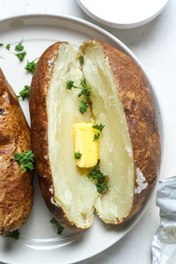 Air Fryer Baked Potato - Organically Addison