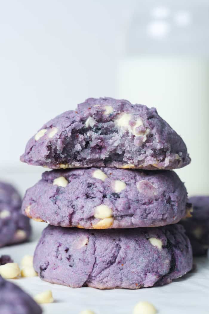 Blue cookies.